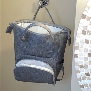 Insulated Gray Baby Backpack